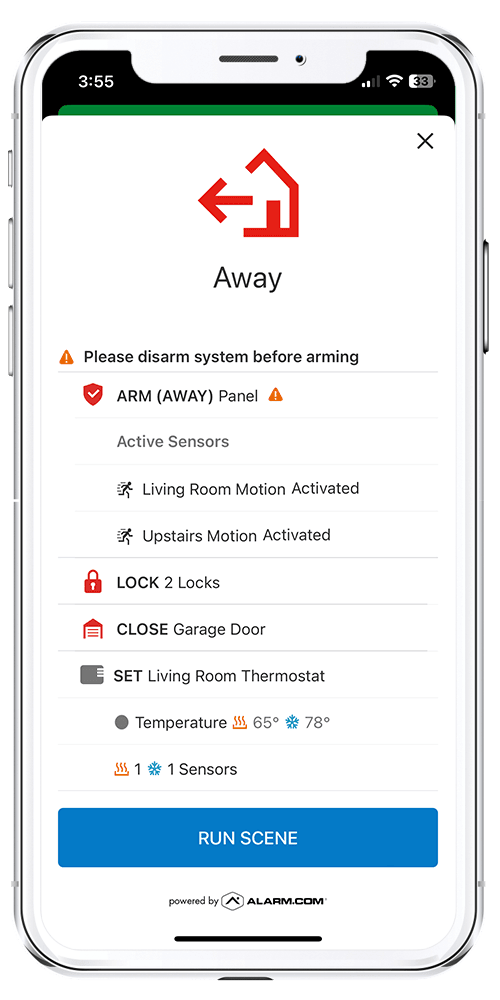 Garage door alerts and smart home app controls on iPhone