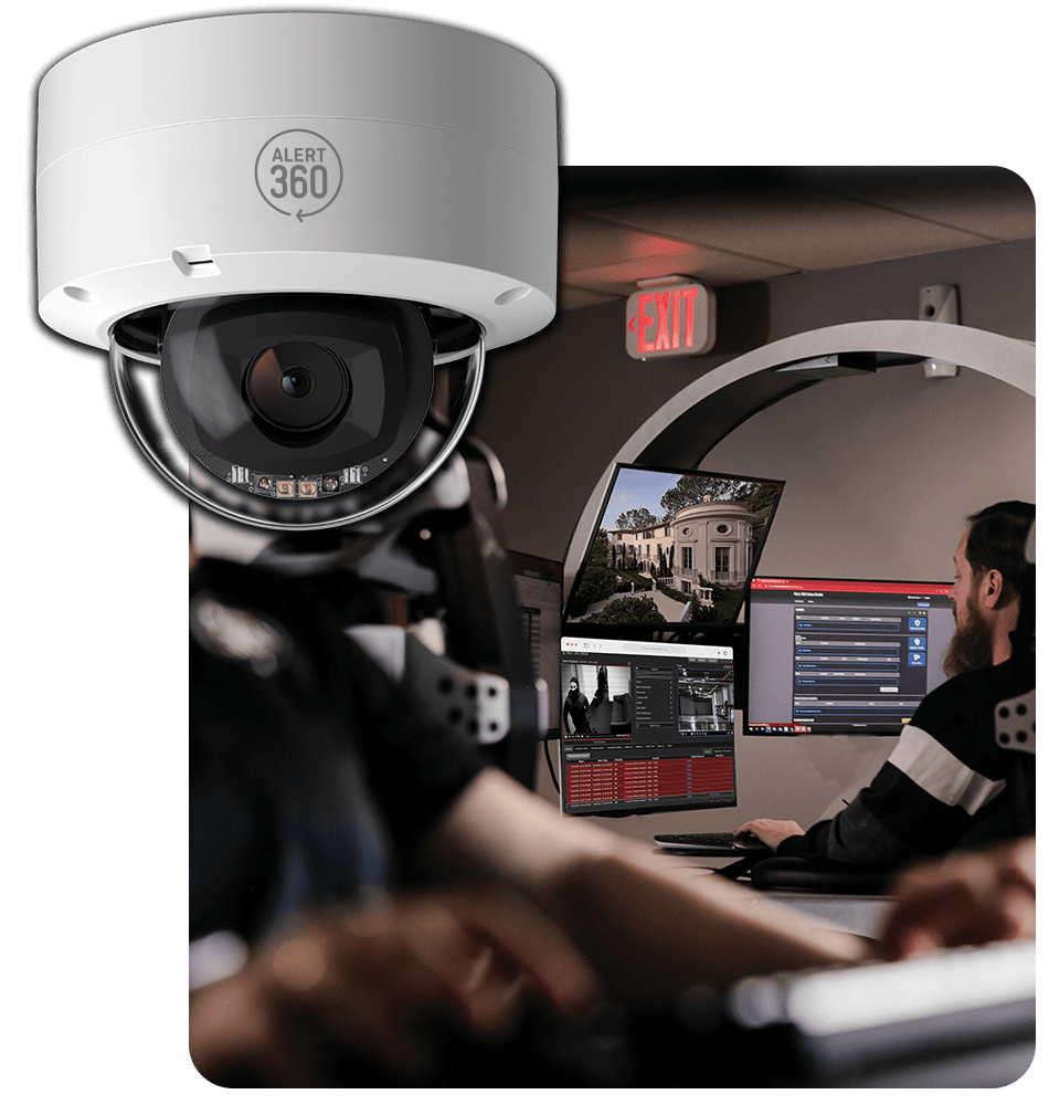 Remote video surveillance monitoring dashboard and camera coverage
