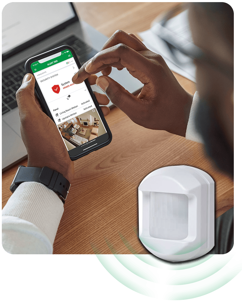 Alert 360 security sensor product display