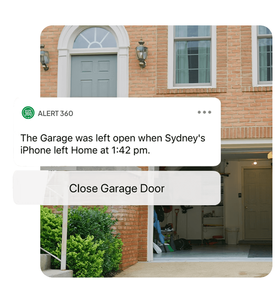Alert 360 smart garage door app and hardware