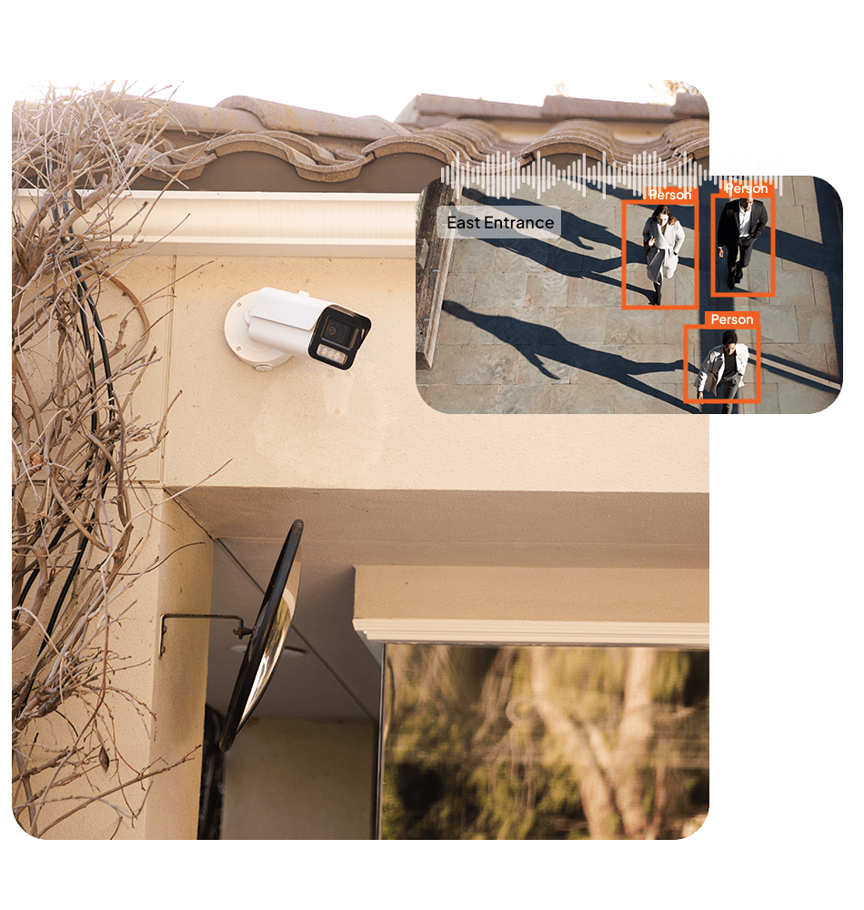 Business CCTV surveillance screen view