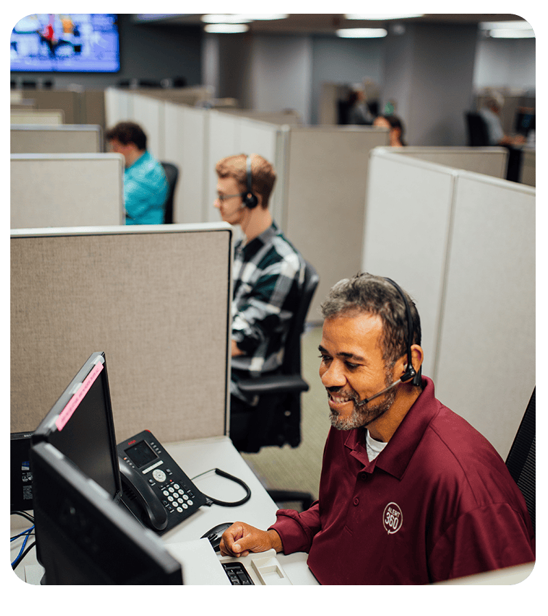 Alert 360 professional support team visual