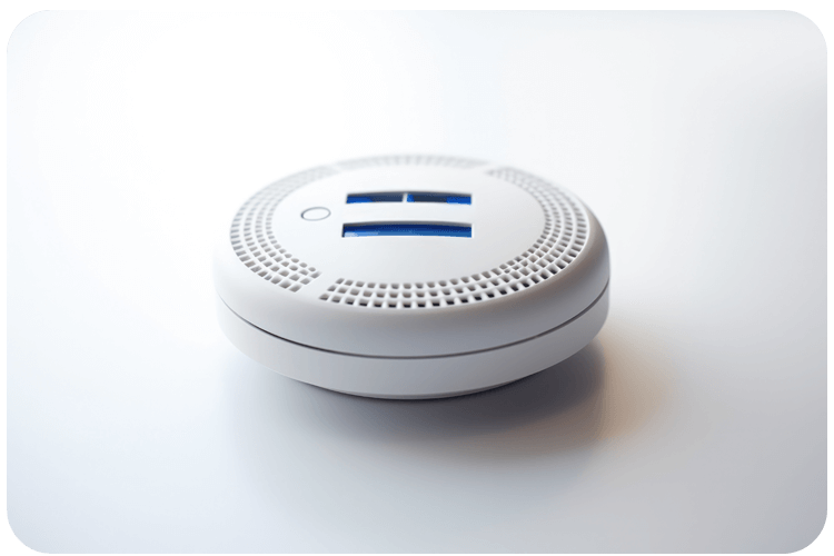Carbon monoxide detector illustration