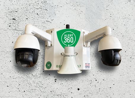 Video Shield powered surveillance unit deployed at a high-risk site