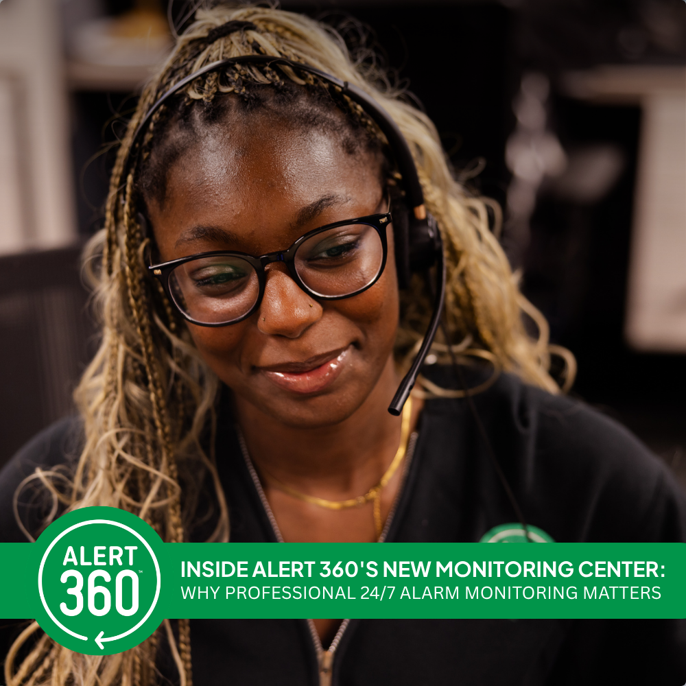 Smiling Monitoring Center Employee